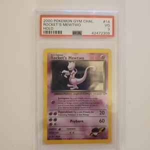 Pokemon Rocket's Mewtwo Card - Purple and Yellow